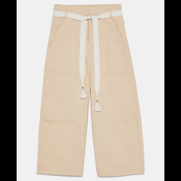 Zara Pants & Jumpsuits Zara Limited Edition Studio Belted Horseshoe